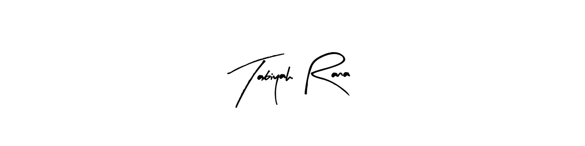 Once you've used our free online signature maker to create your best signature Arty Signature style, it's time to enjoy all of the benefits that Tabiyah Rana name signing documents. Tabiyah Rana signature style 8 images and pictures png